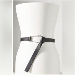 Anthropologie soft leather wrap belt Large